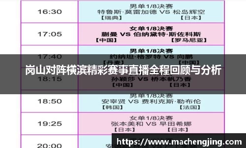 岗山对阵横滨精彩赛事直播全程回顾与分析